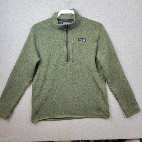 Patagonia Better Sweater Pullover Womens Medium Green 1/4 Zip Fleece STY25522 - Picture 1 of 13